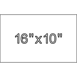 16"x10"x4" Size Marker | Flat Granite Marker