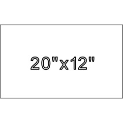 20"x12"x4" Size Marker | Flat Granite Marker