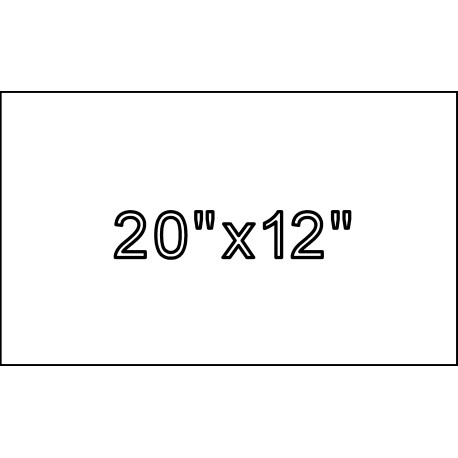 20"x12"x4" Size Marker | Flat Granite Marker