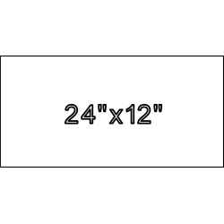 24"x12"x4" Size Marker | Flat Granite Marker