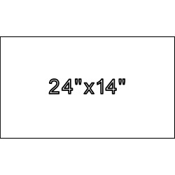 24"x14"x4" Size Marker | Flat Granite Marker