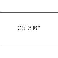 28"x16"x4" Size Marker | Flat Granite Marker