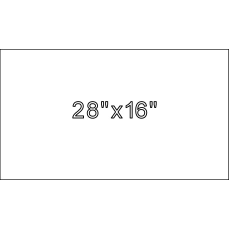 28"x16"x4" Size Marker | Flat Granite Marker