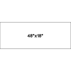 48"x18"x4" Size Marker | Flat Granite Marker